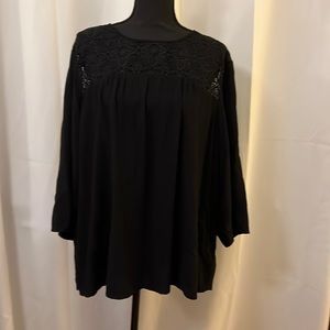 Old Navy Lace Shoulder Blouse